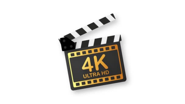 4k hd. Zeichen moderner Technologie. Bewegungsgrafik. — Stockvideo