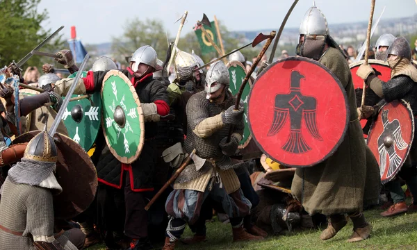 Niet-geïdentificeerde deelnemers van Rekawka - Poolse traditie, gevierd in Krakau — Stockfoto