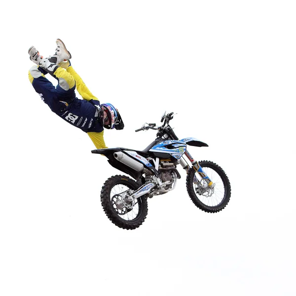 Show announcing world championship in FMX - Diverse Jump of the Night in Cracow — Stock Photo, Image
