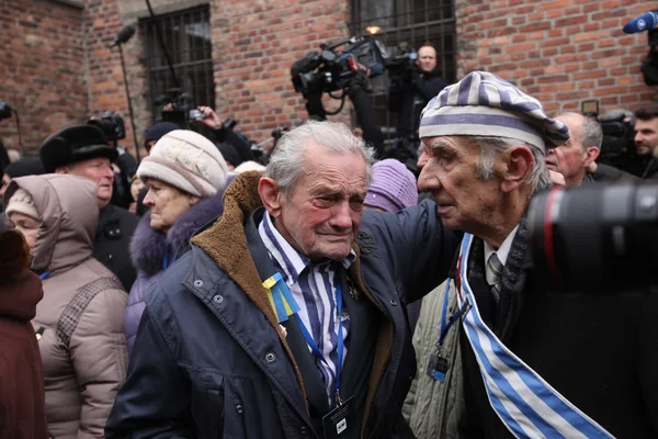 70. výročí osvobození nacistického německého akčního a vyhlazovacího tábora Osvětim — Stock fotografie