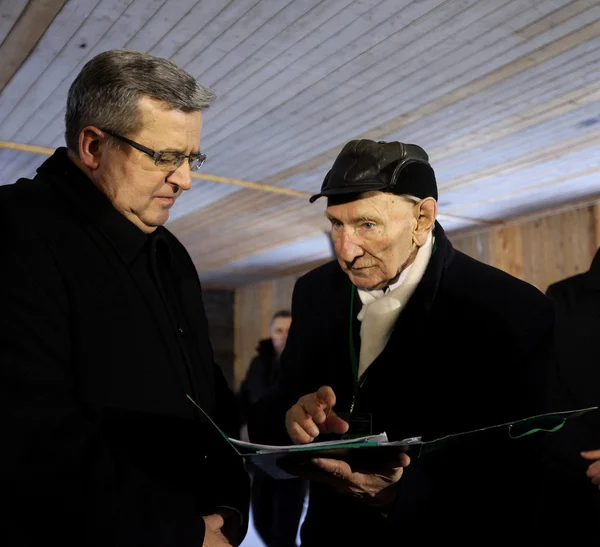 70 aniversario de la liberación del campo de concentración y exterminio nazi alemán Auschwitz — Foto de Stock