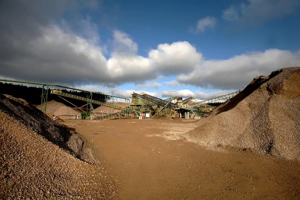 Quarry inert materials, for the construction industry — Stock Photo, Image