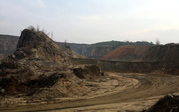 Materiali inerti cava, per l'industria delle costruzioni — Foto Stock