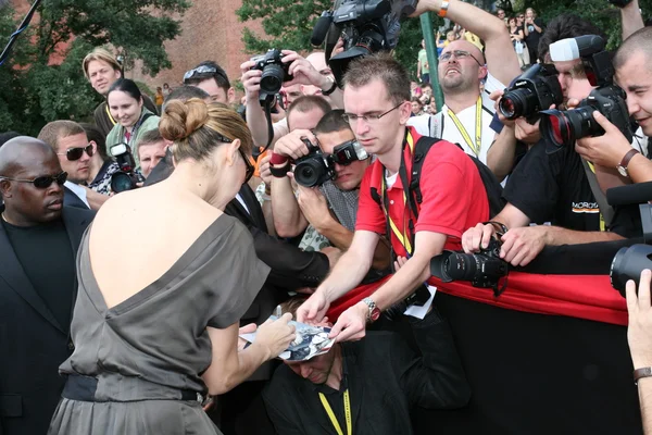 Celine Dion en Cracovia — Foto de Stock