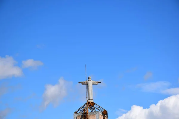 Stone Statue Christ King San Asensio — 스톡 사진