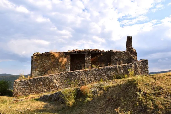 Вид Сбоку Руины Приходской Церкви Xvi Века Сан Хуан Баутиста — стоковое фото