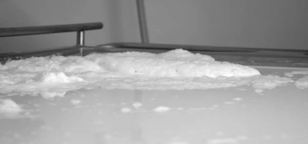 Milk Foam Heating Process — Stock Photo, Image