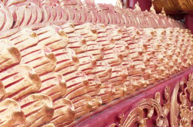 Kırmızı altın ejderha derisi dokusuna