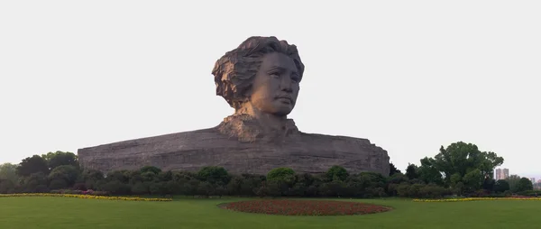 Άγαλμα του Προέδρου Μάο στην πόλη Changsha, Hunan επαρχία, Κίνα — Φωτογραφία Αρχείου