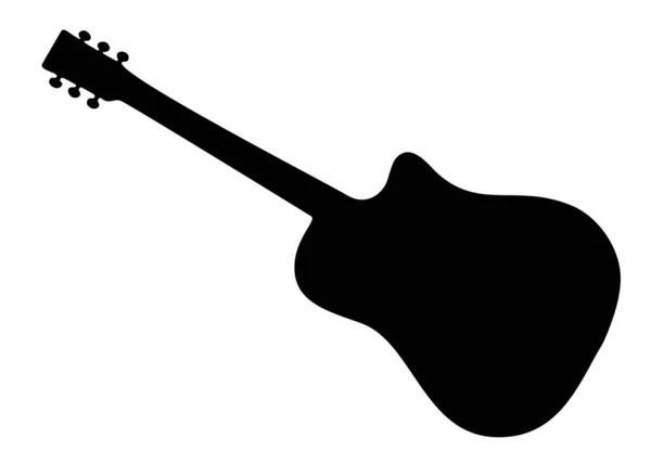 Гитара Современный Музыкальный Инструмент Вектральное Изображение — стоковый вектор