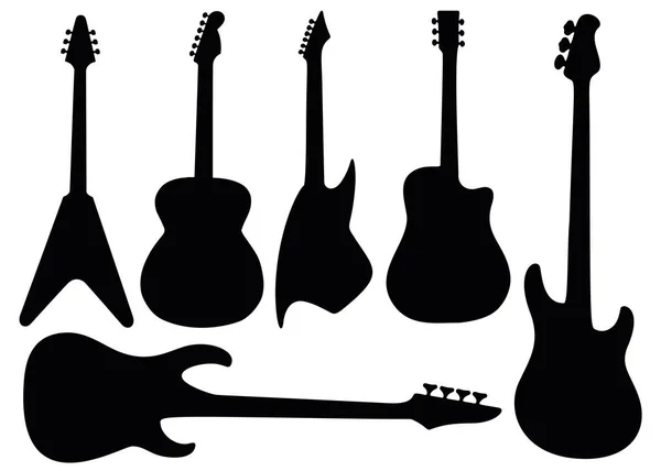 Guitarras Set — Vetor de Stock