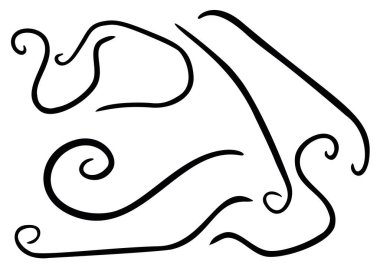 İnsan parazitler sette yuvarlak solucanlar.