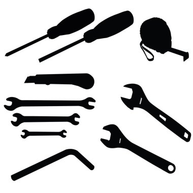 Boyamadan önce yüzey hazırlığı için metali fırçala. Vektör resmi.