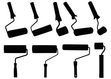 Sette duvar kâğıdı yapmak için paten. Duvarlar ve boyalar için paten.