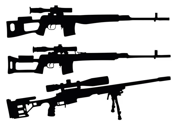 Scharfschützengewehr Inklusive Vektorbild — Stockvektor