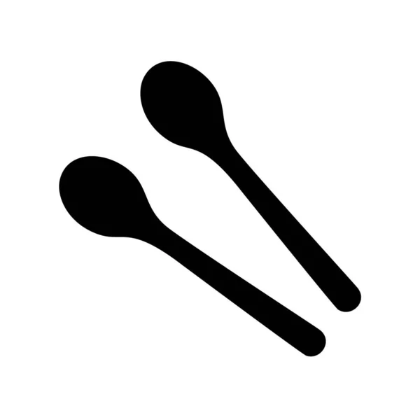 Spoon Serving Table Vector Image — Stock Vector