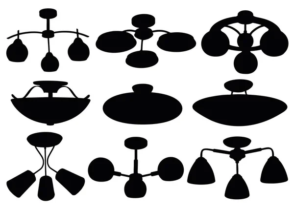 Candelabros Para Habitación Conjunto — Vector de stock