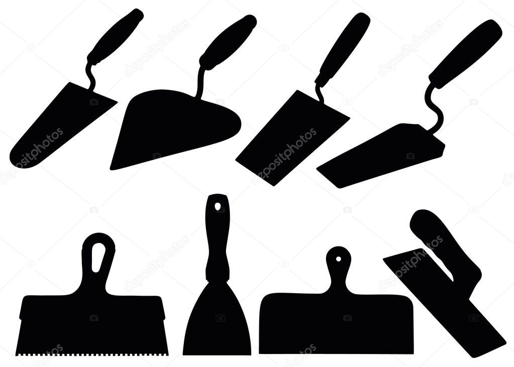 Spatula and trowel included. Repair tools.