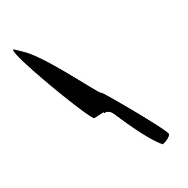 Keskin mutfak bıçağı. Vektör resmi.