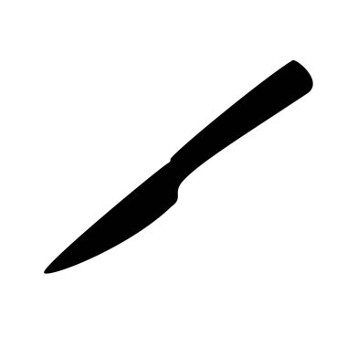 Mutfak ve ev bıçağı, avlanmak için de uygundur. Vektör resmi.