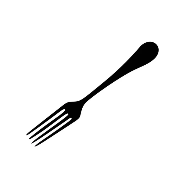 Fork Serving Lunch Vector Image — Stock Vector