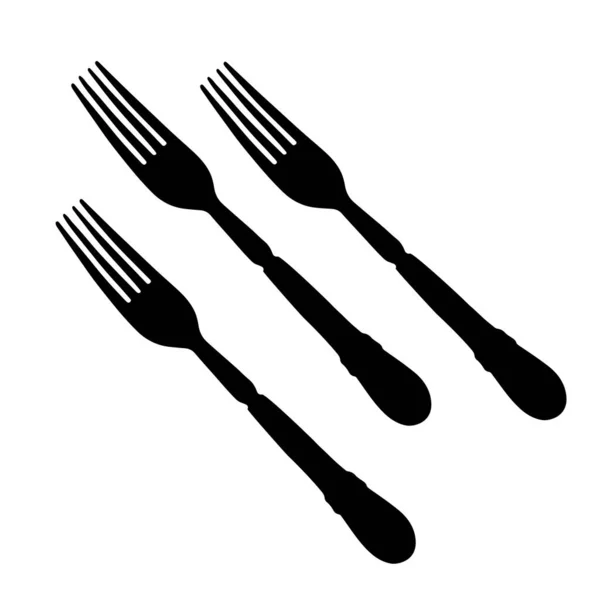 Fork Serving Lunch Vector Image — Stock Vector