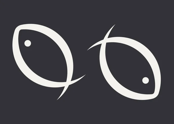 Ein Fisch Logo Das Für Fischerei Fischprodukte Und Zoogeschäfte Geeignet — Stockvektor