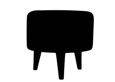 Sandalye koltuğu. Vektör resmi. 