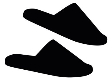 Erkekler Evi Terlikleri. Vektör resmi.