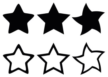 Dekorasyon setindeki yıldızlar.