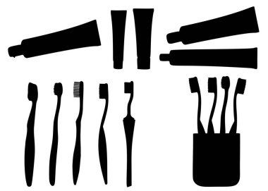 Sette sıcak şapkalar var. Vektör resmi. 