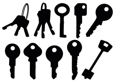 Sette sıcak şapkalar var. Vektör resmi. 