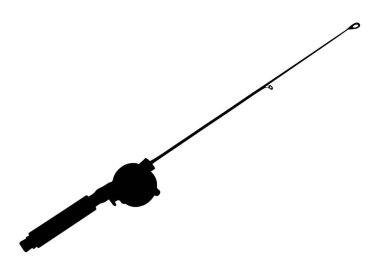 Balık tutmak için olta. Vektör resmi.