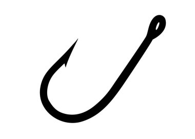 Balık tutmak için olta. Vektör resmi.