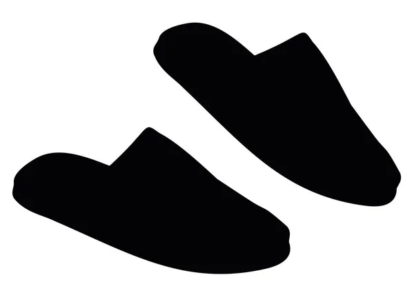 Gesloten Herenslippers — Stockvector