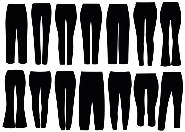 Women Pants Set — стоковый вектор