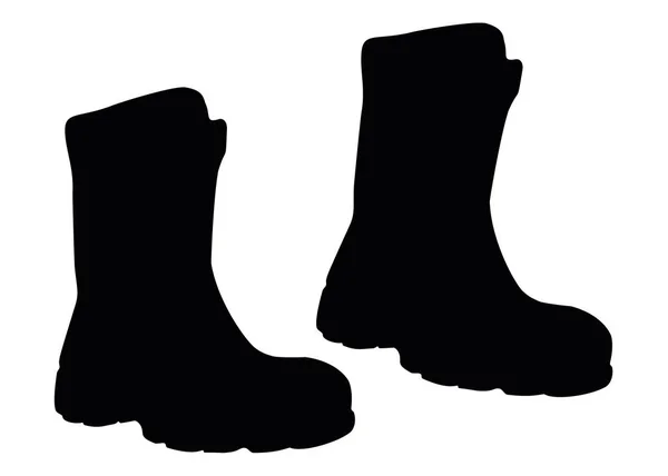 Men Warm Boots Vector Image — Stock Vector