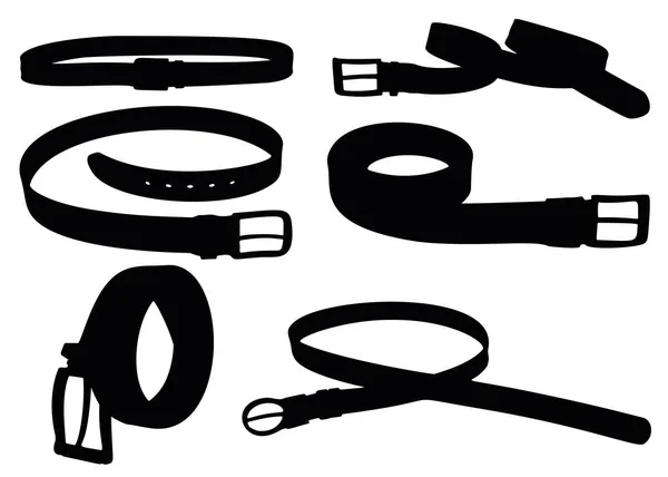Cinturones Mujer Set — Archivo Imágenes Vectoriales