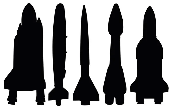 Space Rockets Set Vector Image — 图库矢量图片