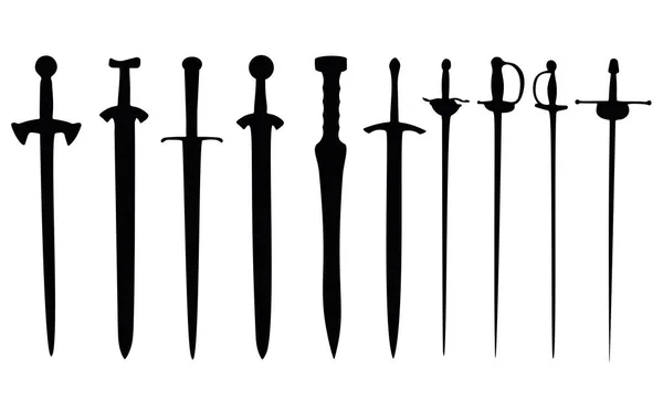 Swords Included Vector Image — 스톡 벡터