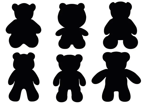 Toy Bears Set — 图库矢量图片