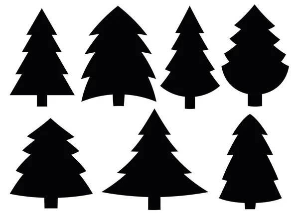 Christmas Tree Set — Stock Vector