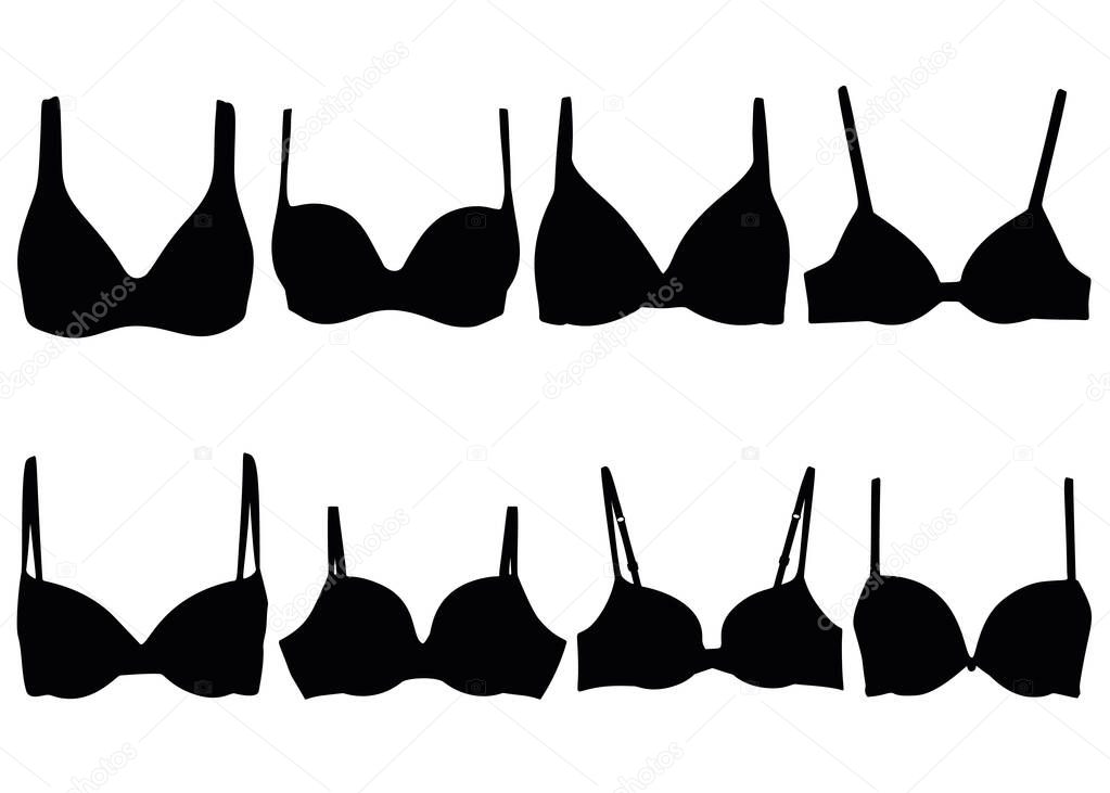 Women's bras in the set.