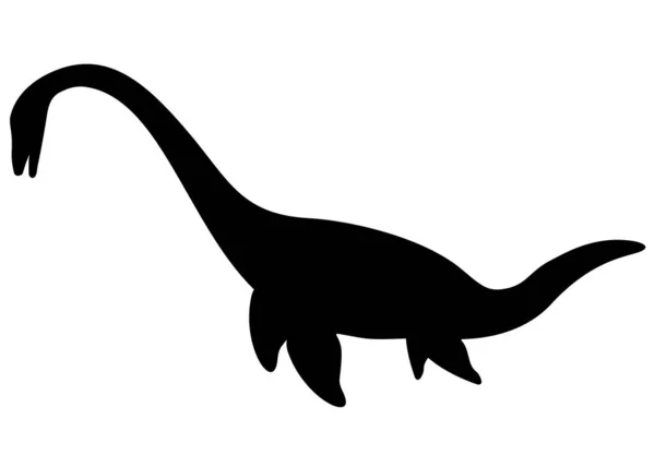 Dinosaurio Elasmosaurus Imagen Vectorial — Vector de stock