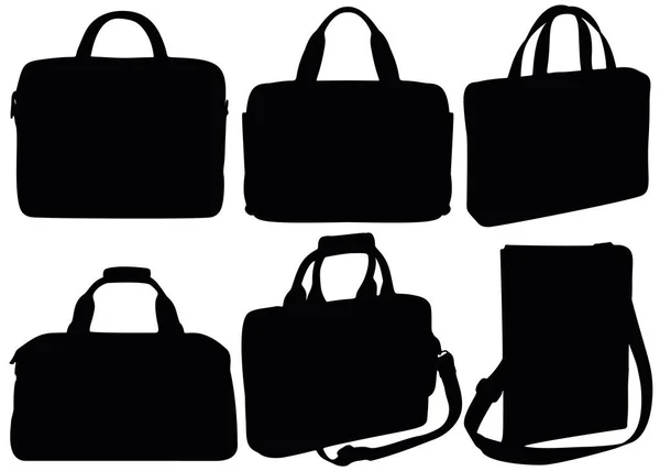 Office Bags Belt Men Set — Stock Vector