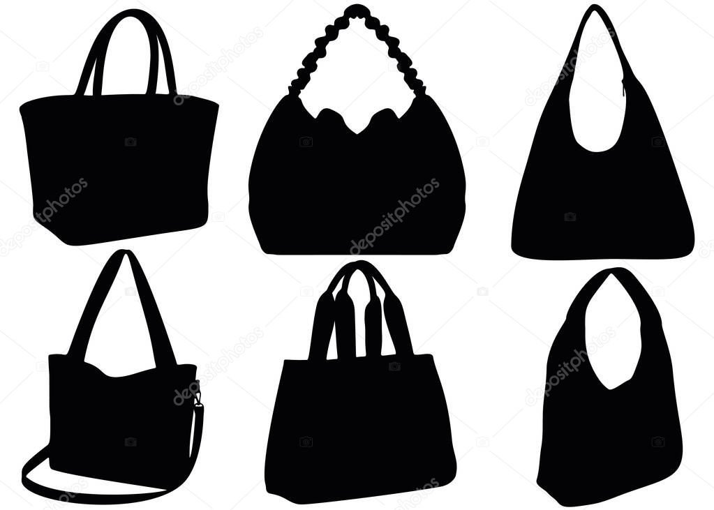 Includes beautiful bags across different models. Vector image.