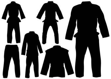 Kong fu sporları için Kimono kıyafeti..