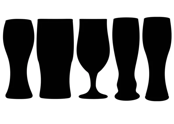 Beer Glasses Set — Stock Vector