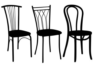 Güzel sofistike sandalyeler..