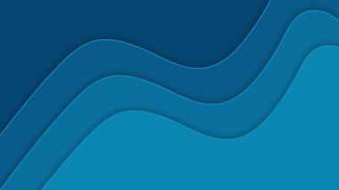 Güzel turkuaz dalgalı arkaplan katman stilinde yapılır.